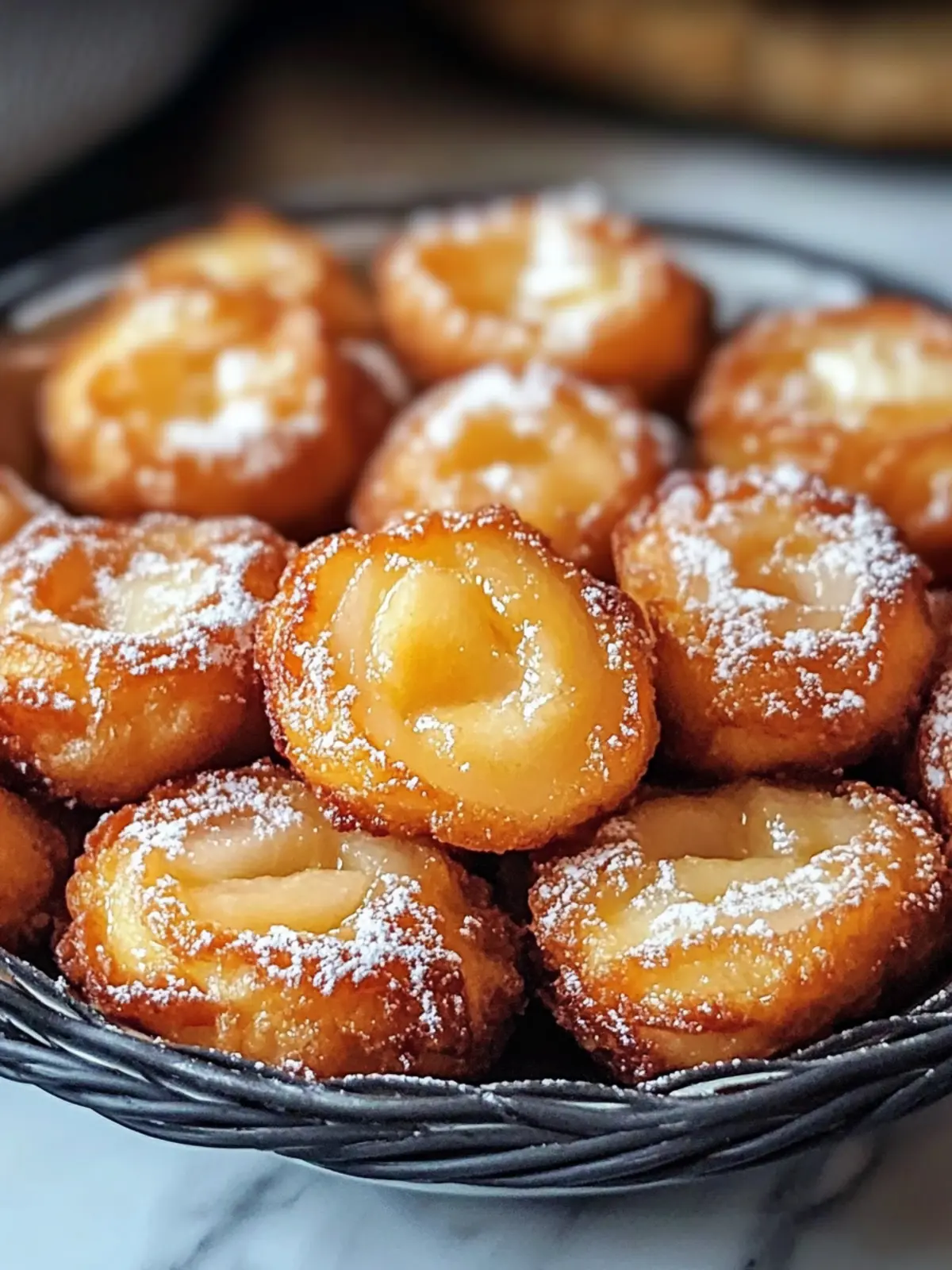 Warm Baked Apple Fritters
