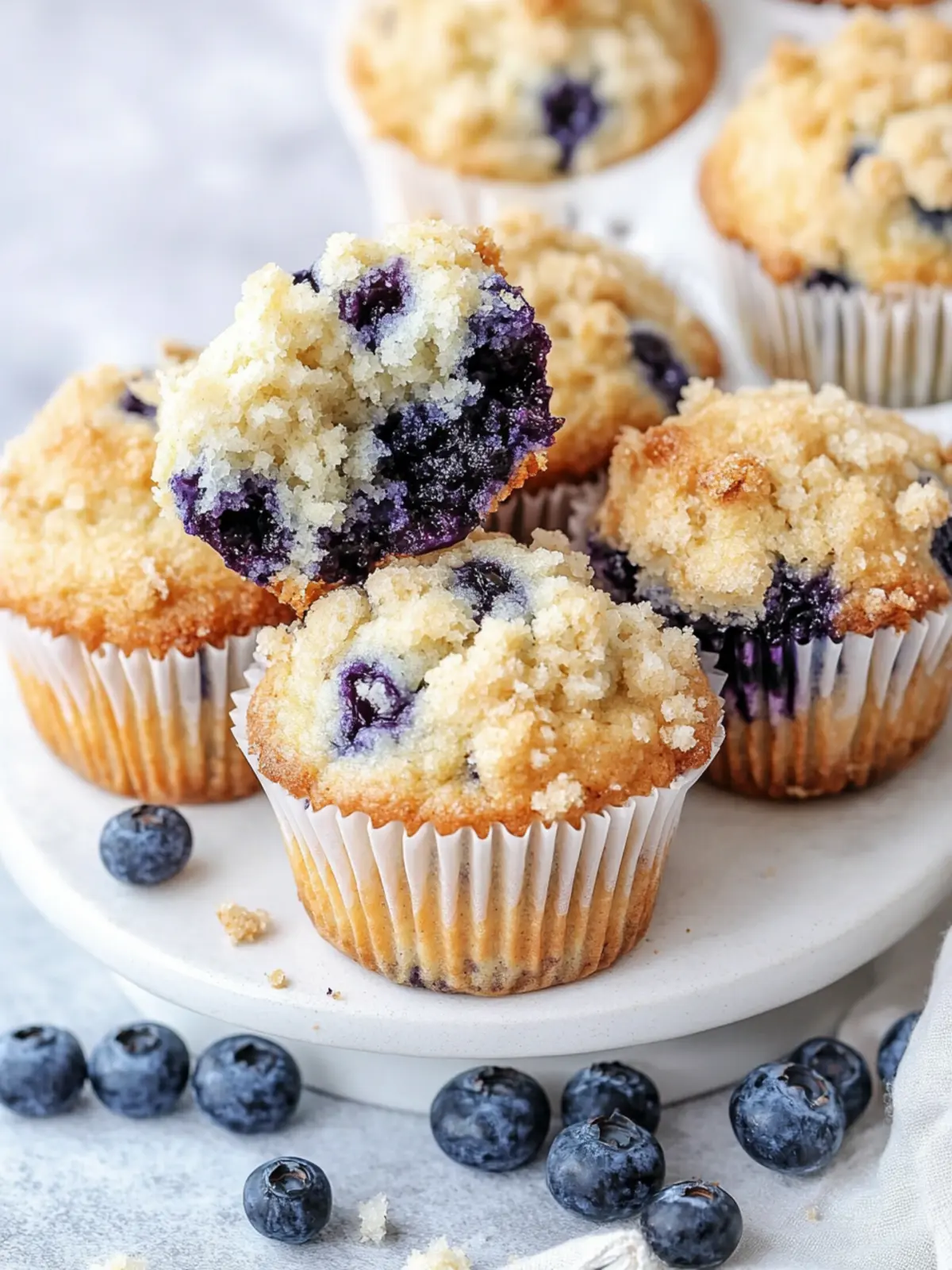 Bakery Style Blueberry Muffins