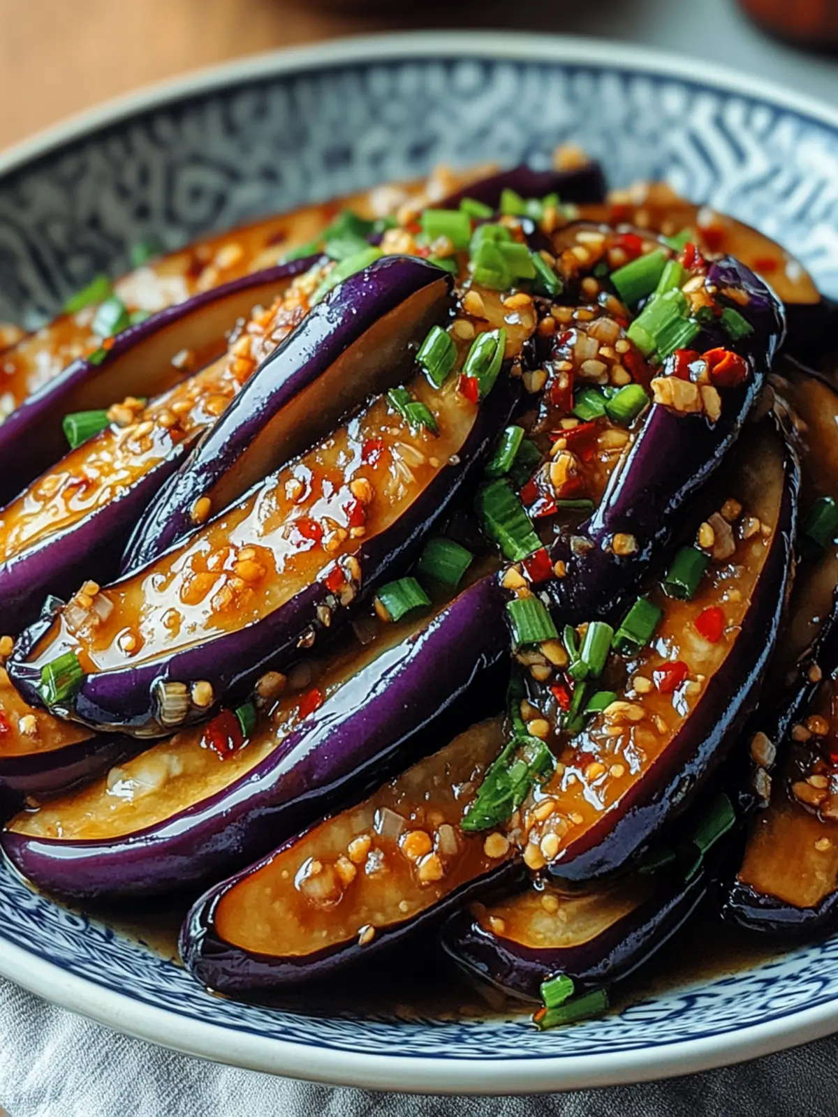 Chinese Eggplant with Garlic Sauce