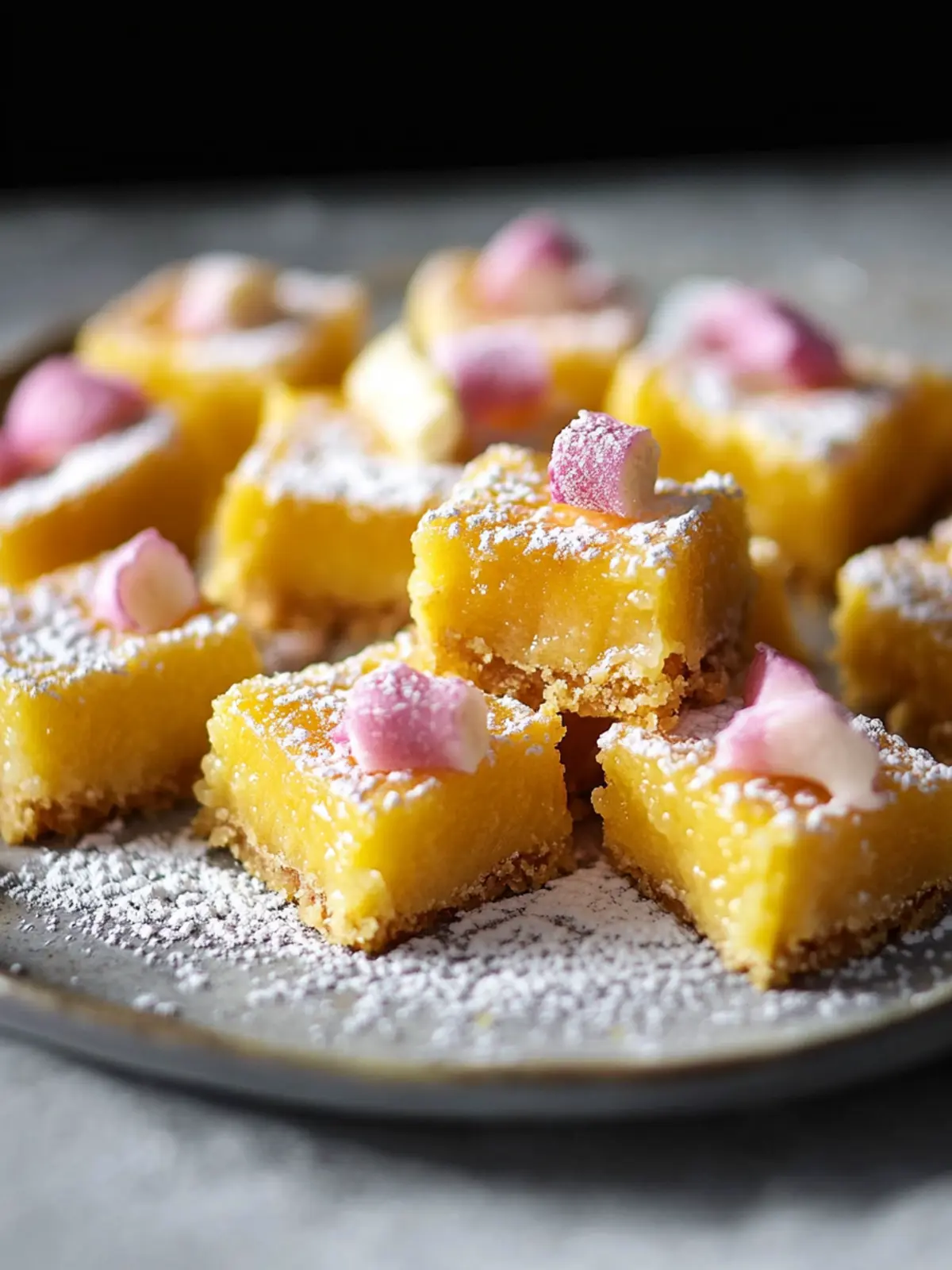 Zingy lemon bars recipe