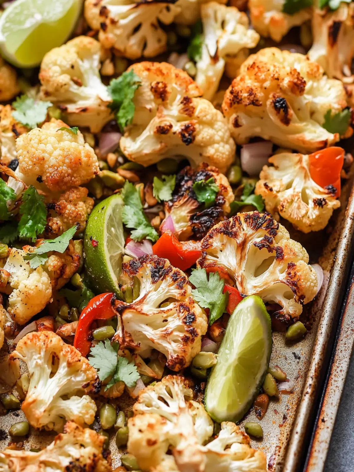 Mexican Roasted Cauliflower with Pepitas
