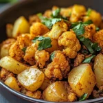 Wholesome Indian Spiced Potatoes & Cauliflower Delight