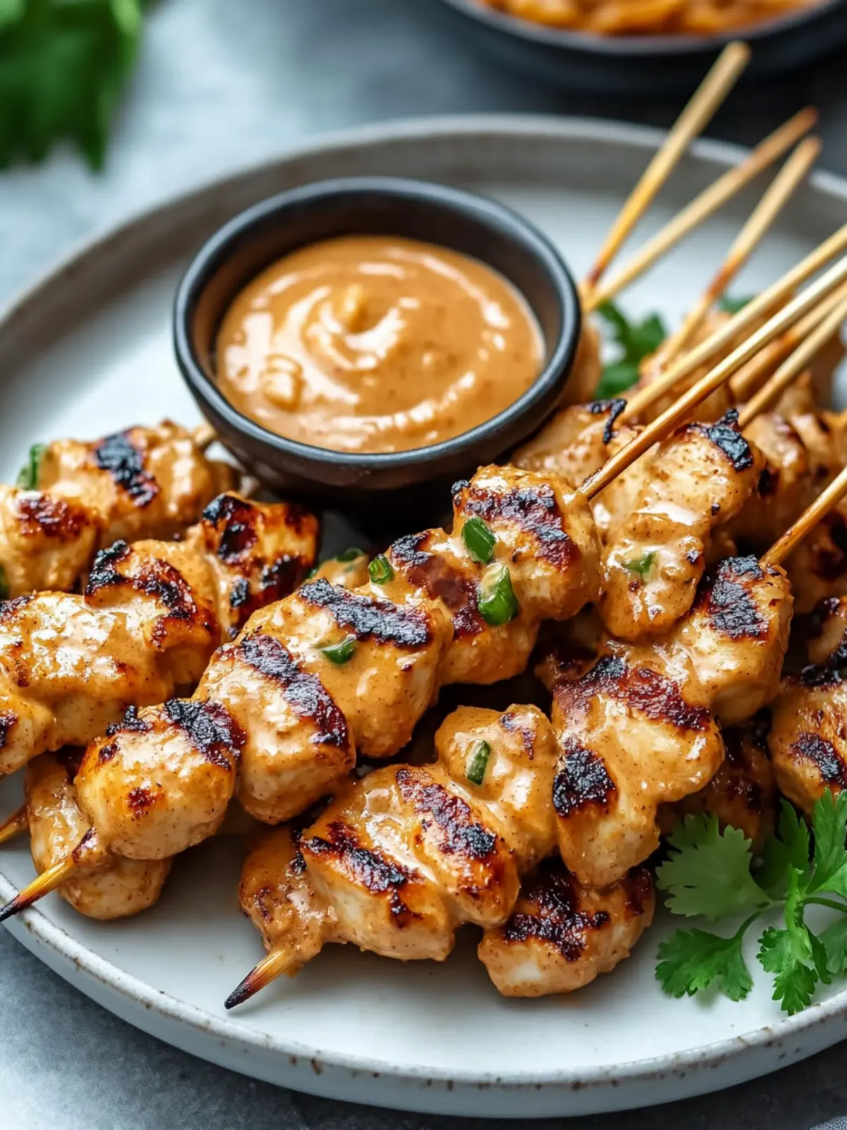 Chicken Satay with Peanut Sauce