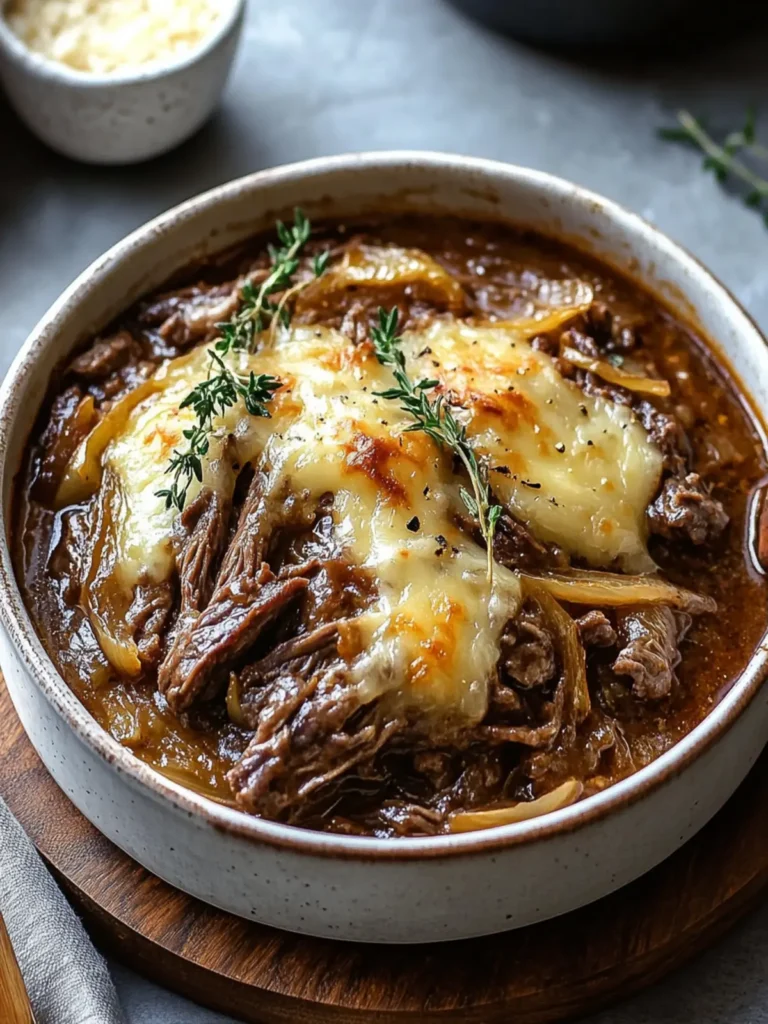 Mouthwatering French Onion Beef Pot