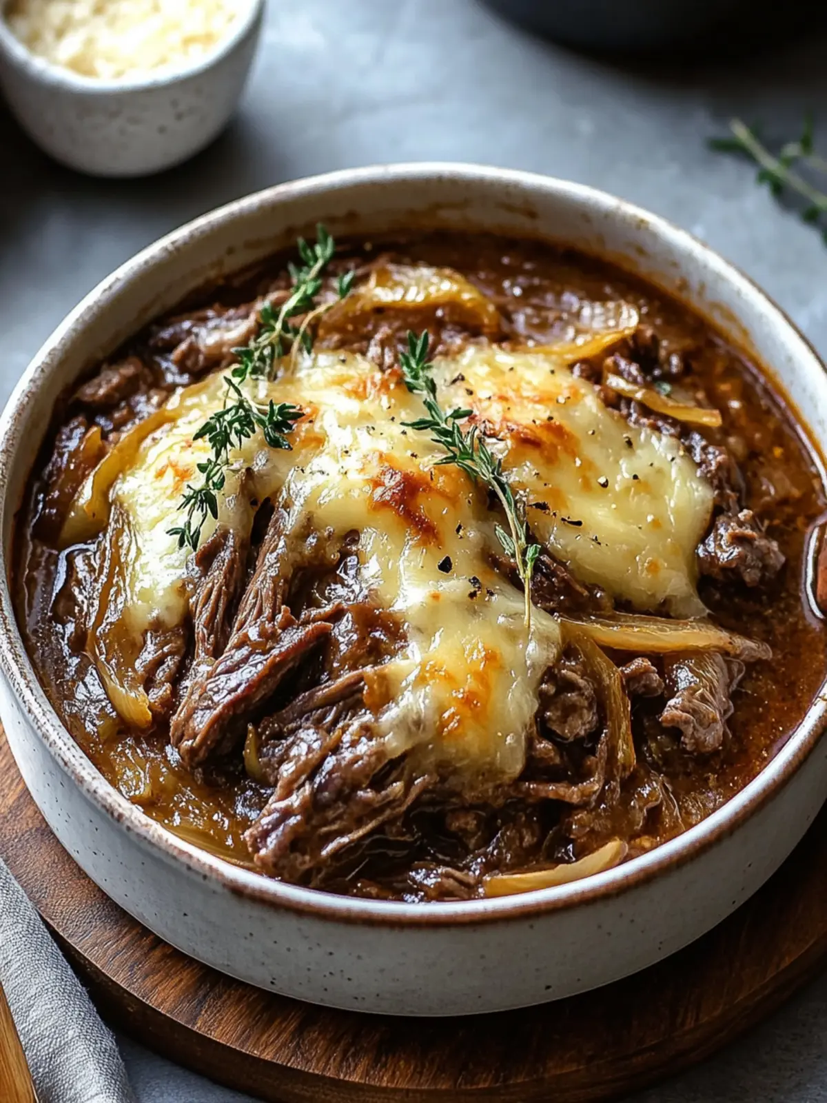 Mouthwatering French Onion Beef Pot