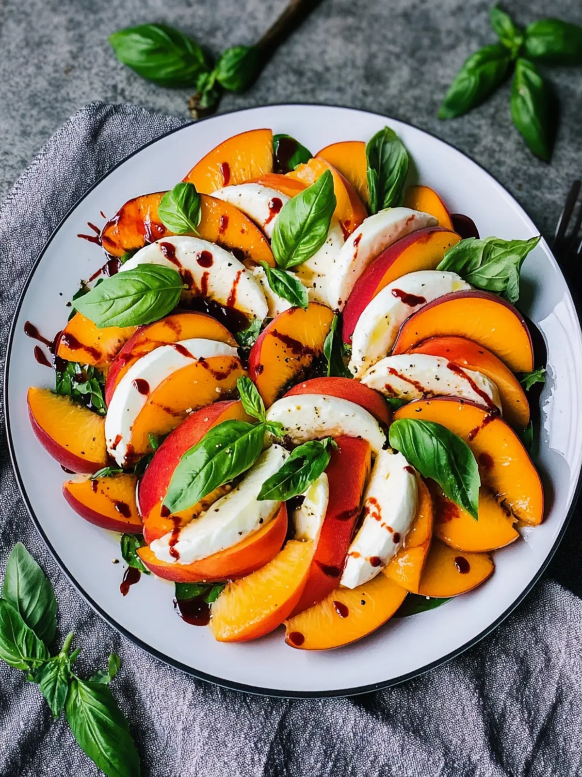 Peach Caprese Salad