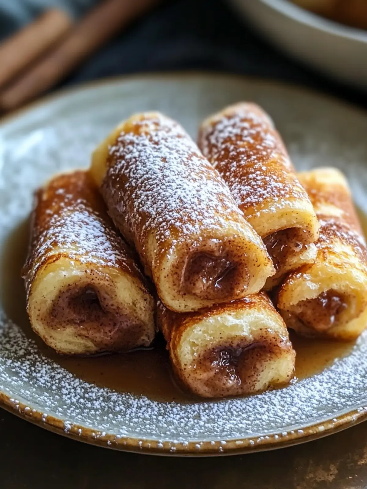Cinnamon Roll French Toast Roll-Ups