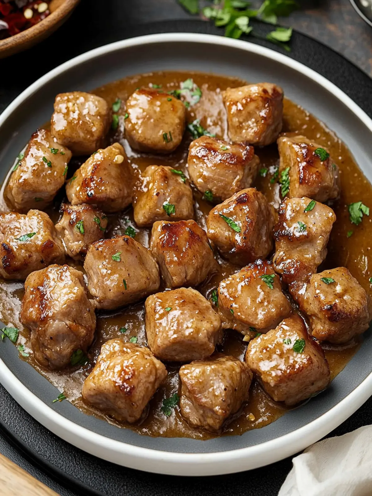 Garlic Pork Bites