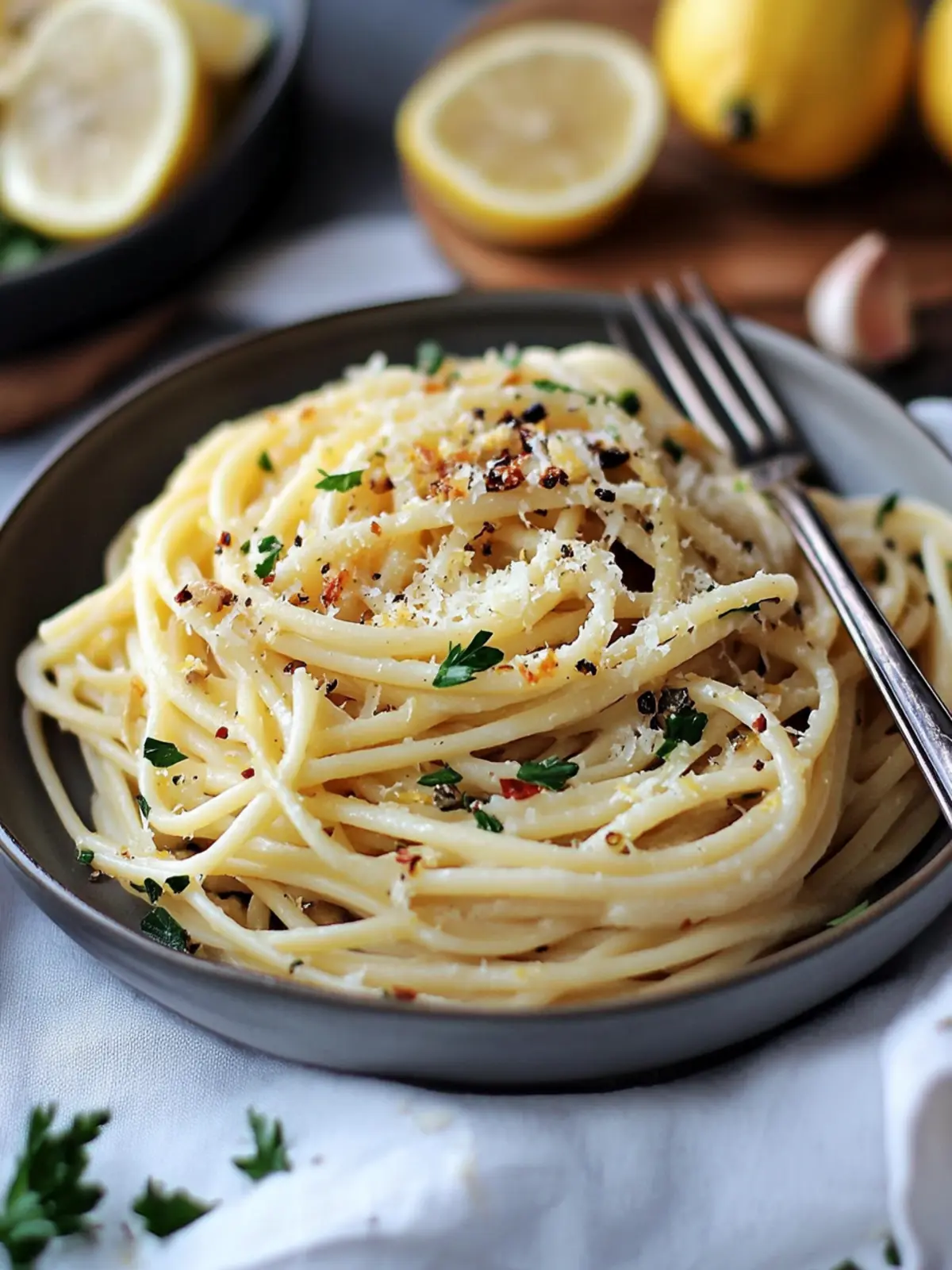 Lemon Garlic Pasta