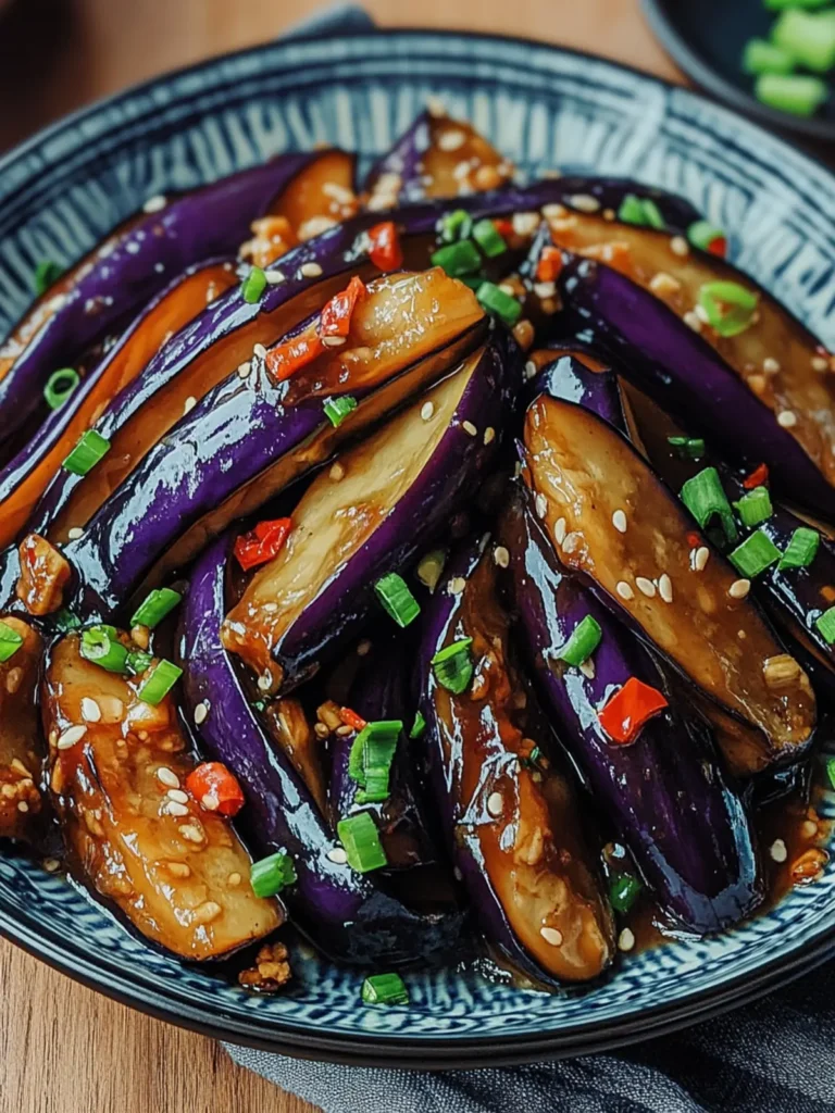 Chinese Eggplant with Garlic Sauce