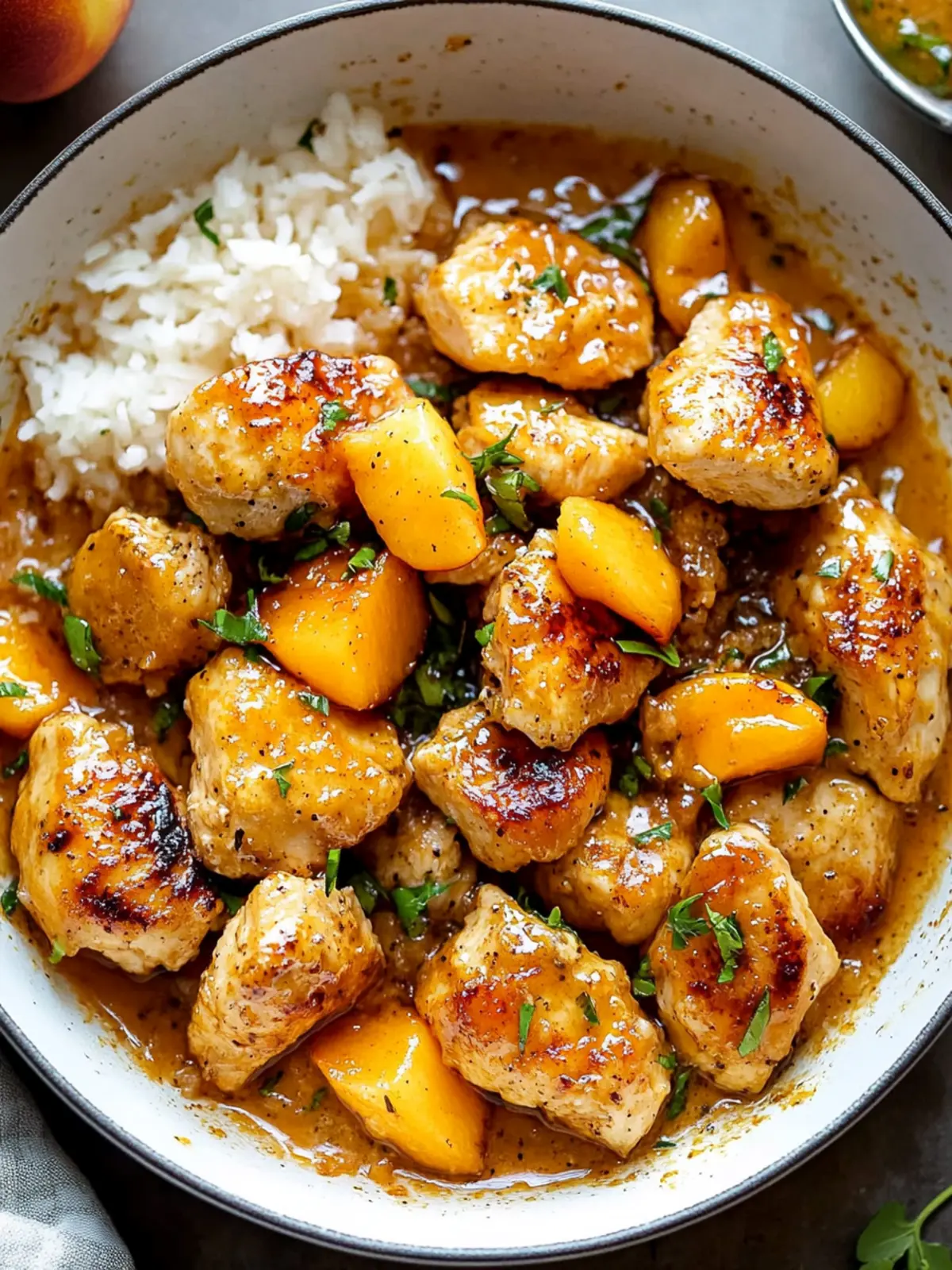 Coconut Peach Chicken