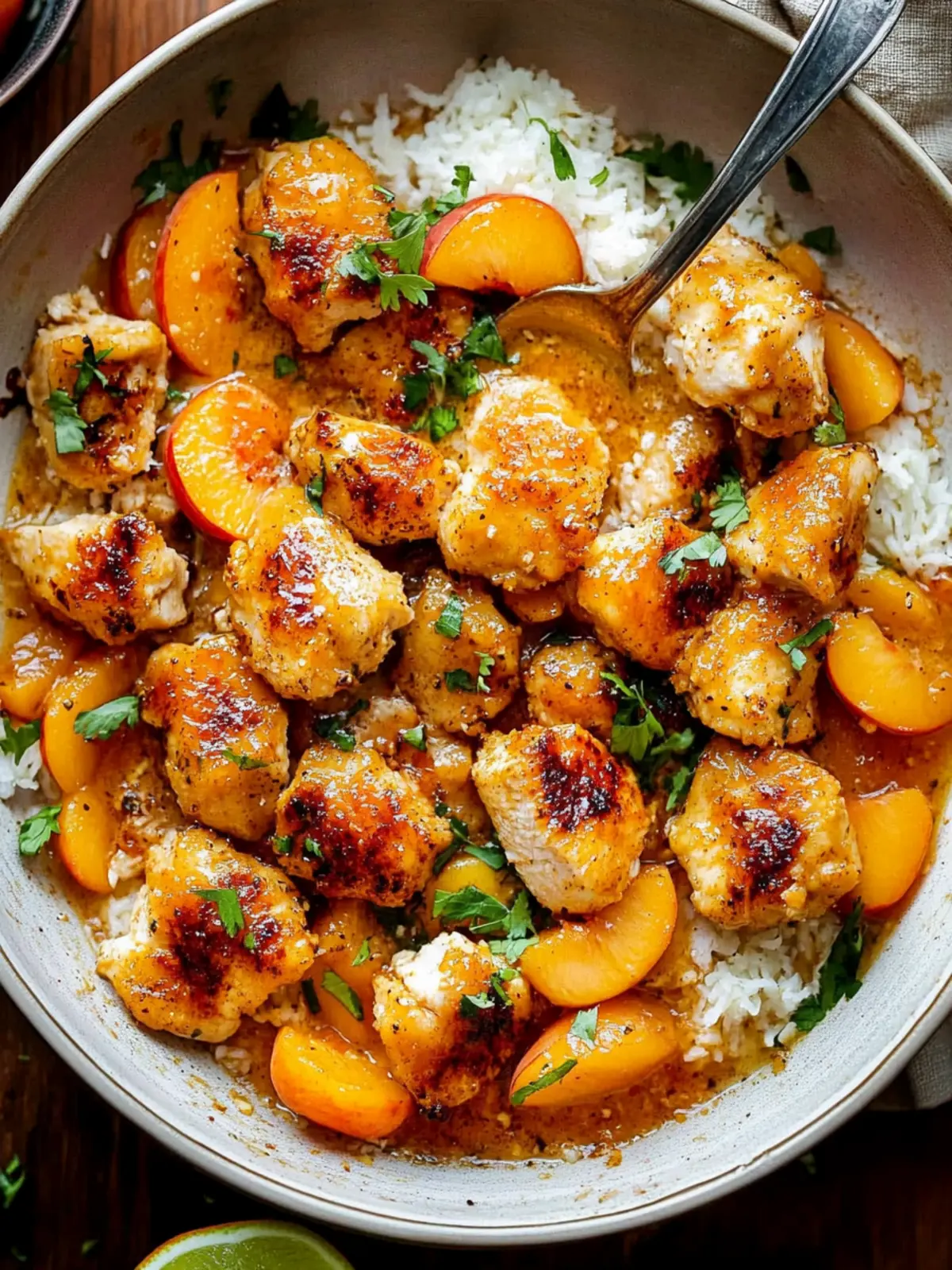 Coconut Peach Chicken