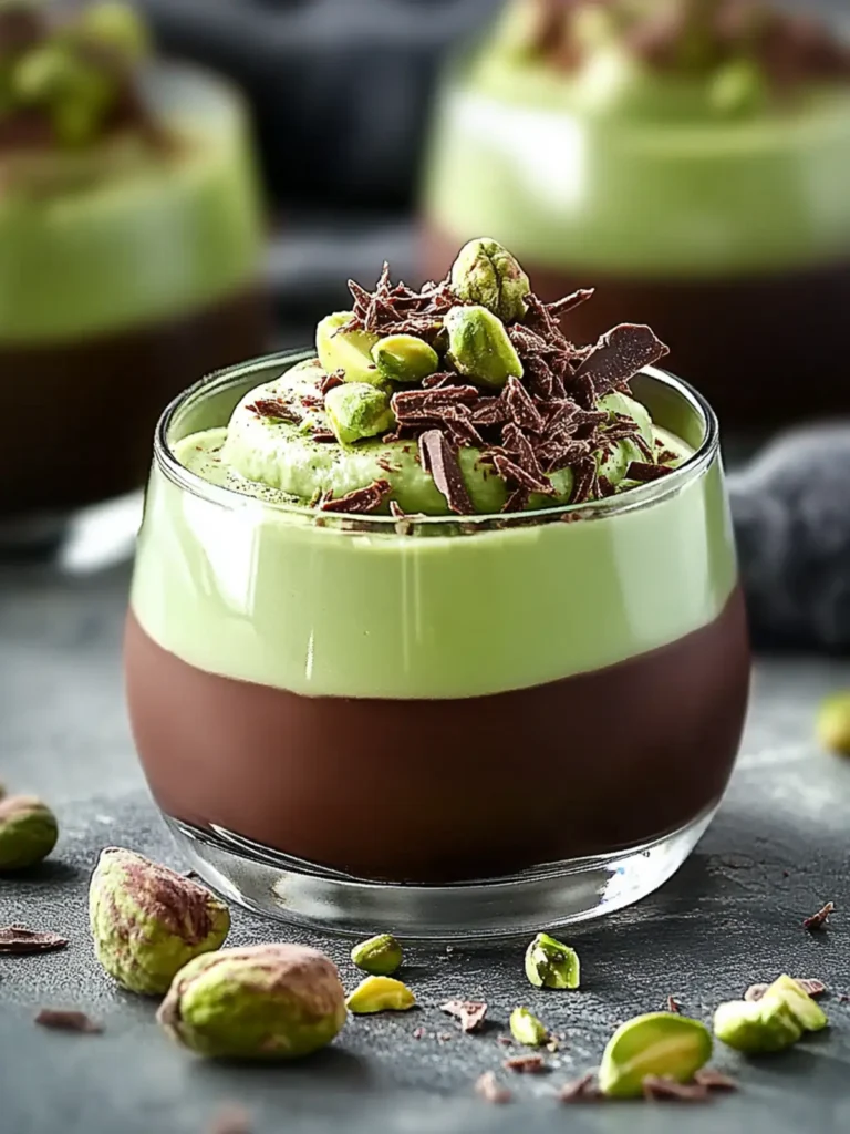Deluxe Irresistible Pistachio Mousse with Chocolate Ganache