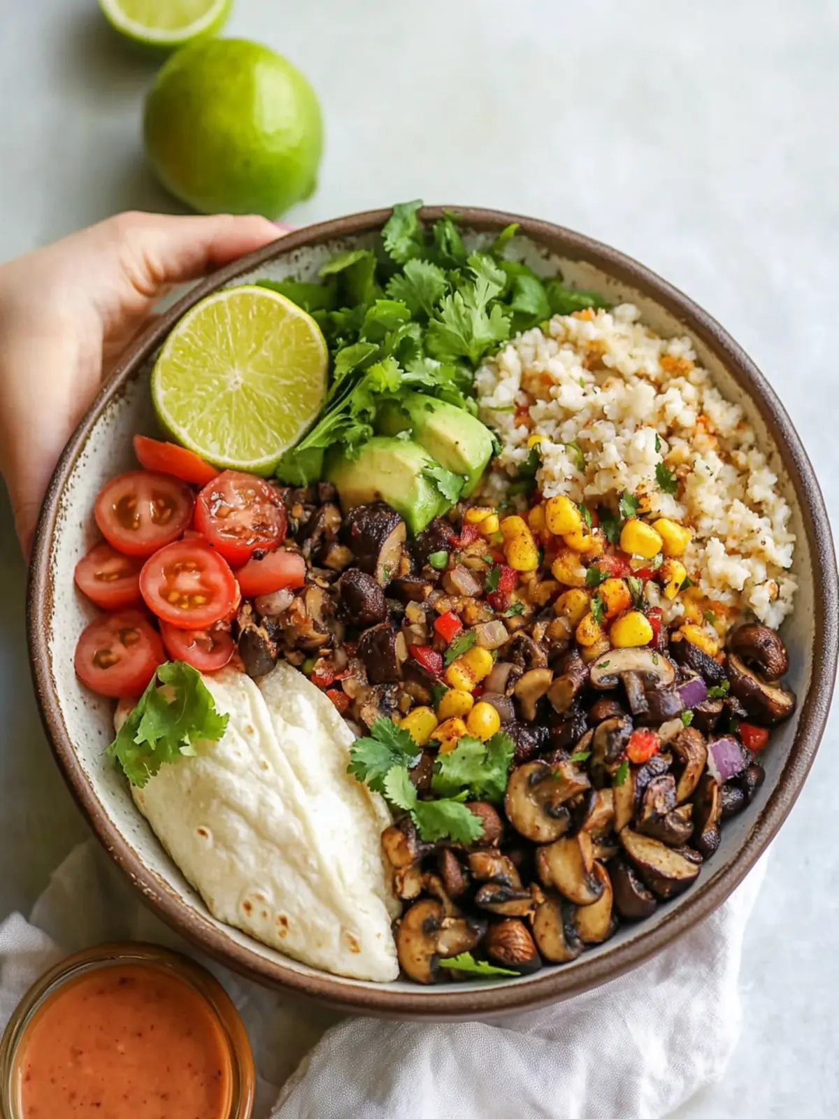 MUSHROOM BURRITO BOWL