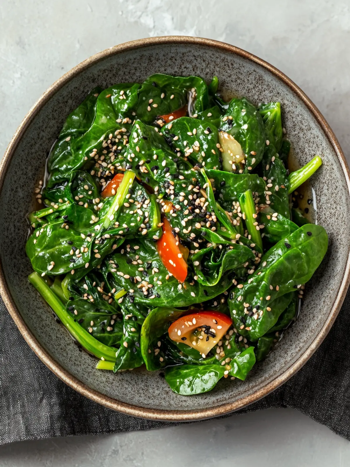Korean Spinach Salad