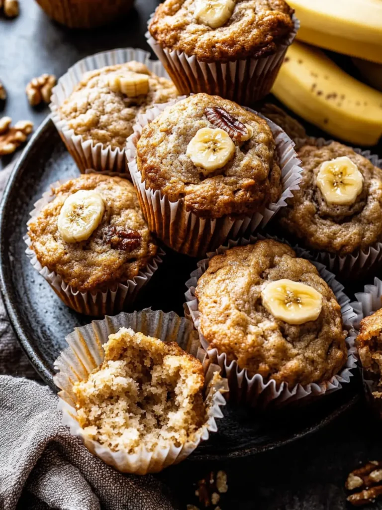 Maple Banana Nut Muffins