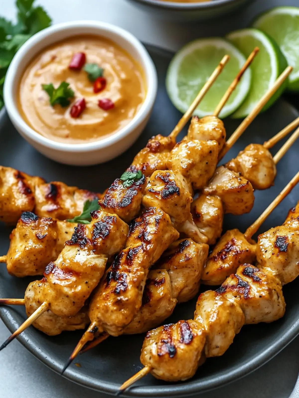 Chicken Satay with Peanut Sauce