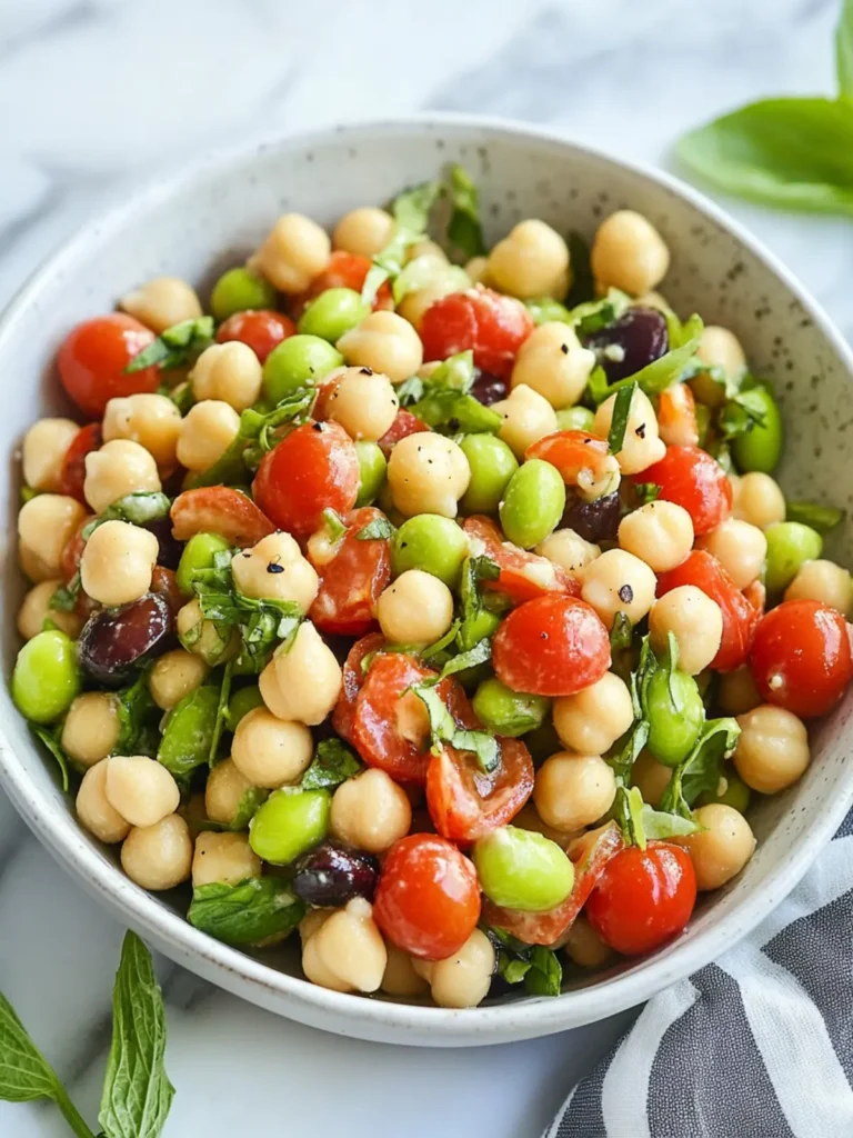Chickpea and Edamame Salad