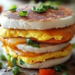 Spicy Chipotle Egg Breakfast Sandwiches