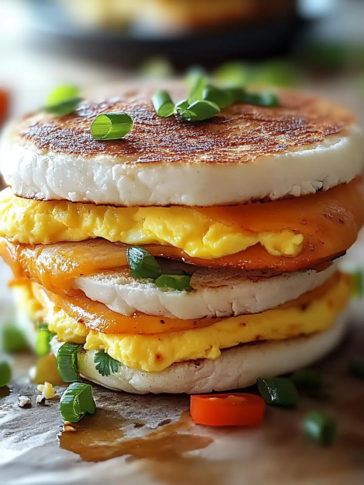Spicy Chipotle Egg Breakfast Sandwiches