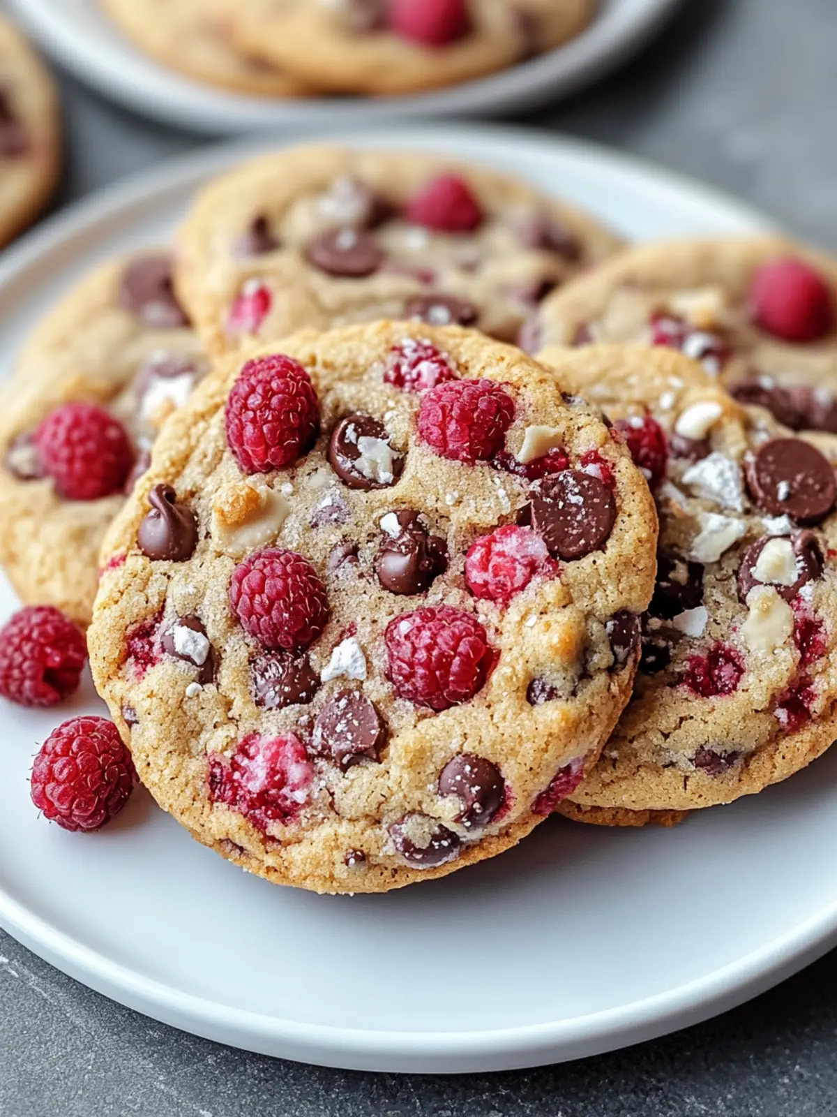 Raspberry Chocolate Chip Cookies
