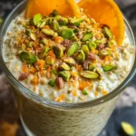 Pistachio Orange Blossom Overnight Oats