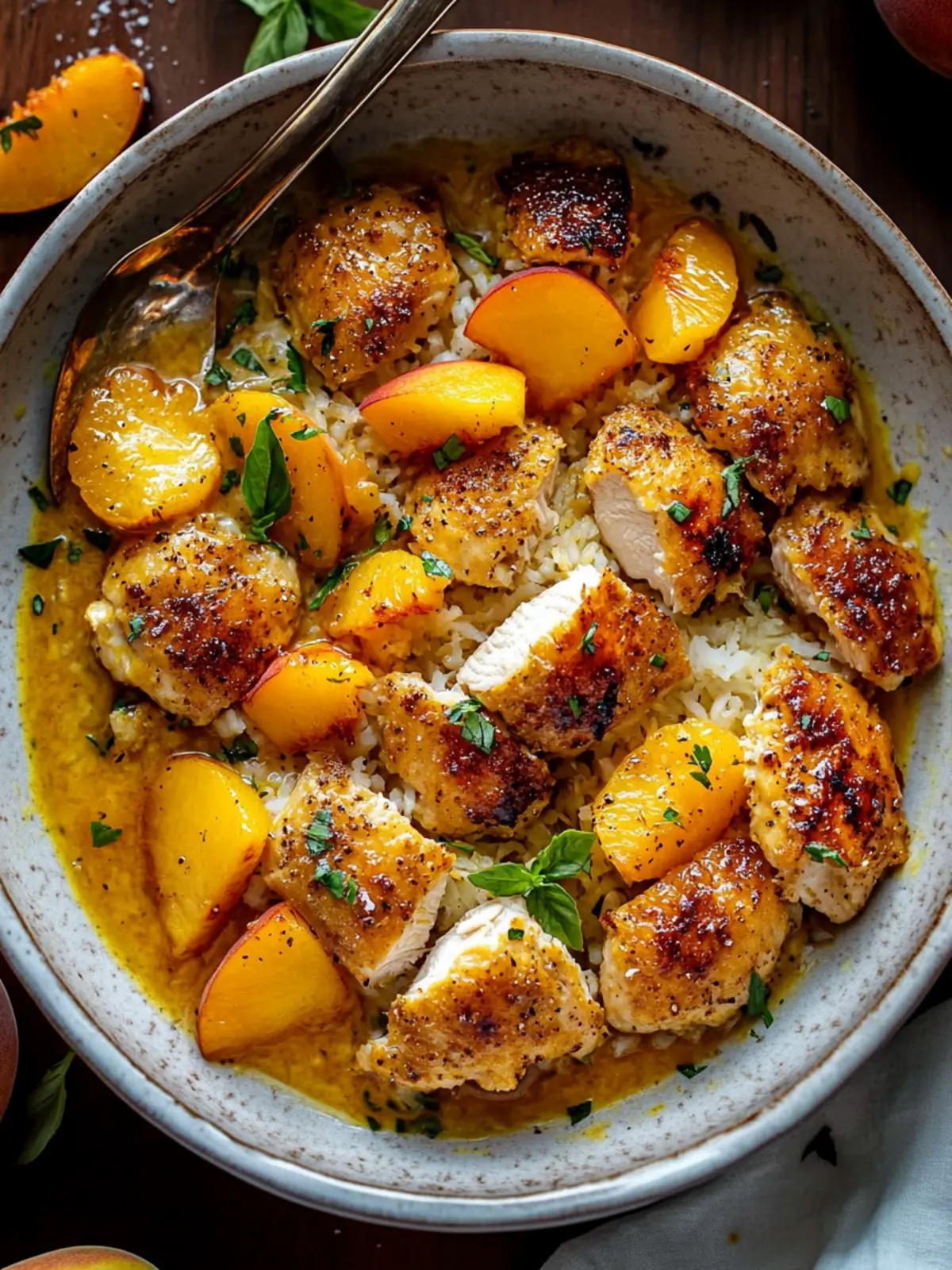Coconut Peach Chicken