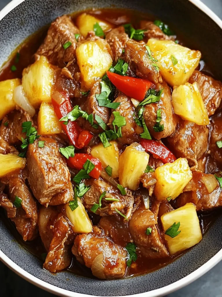 Slow Cooker Pineapple Pork