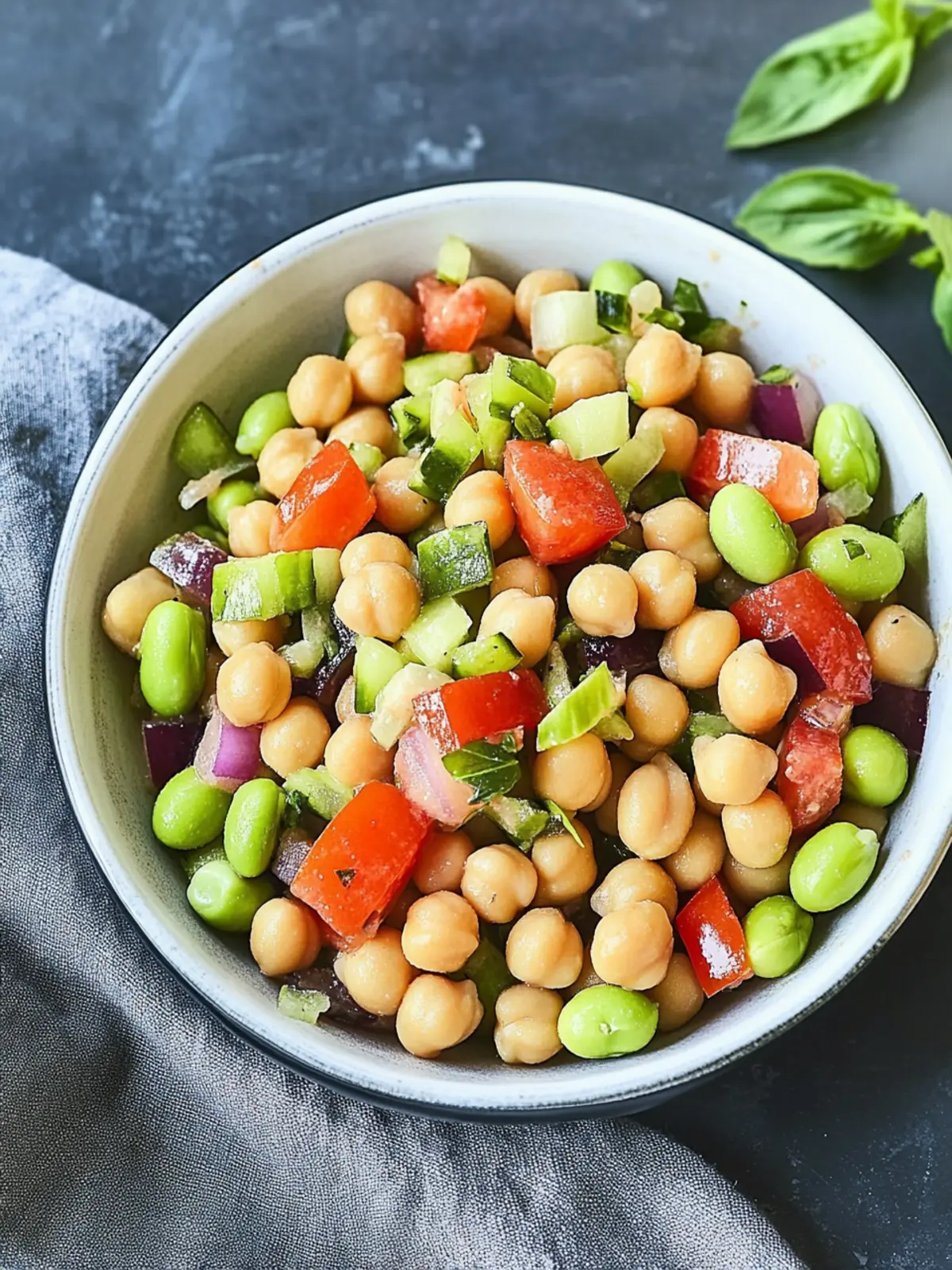 Chickpea and Edamame Salad