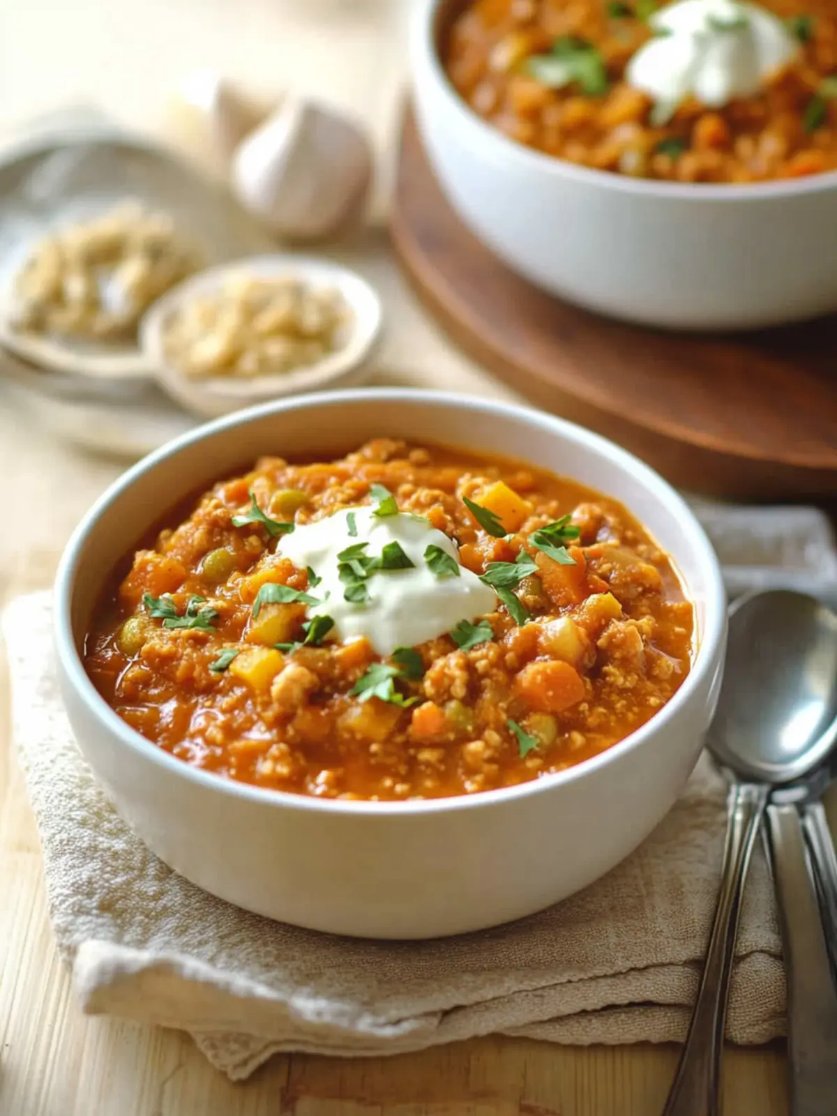 Creamy Turkey Pumpkin Chili