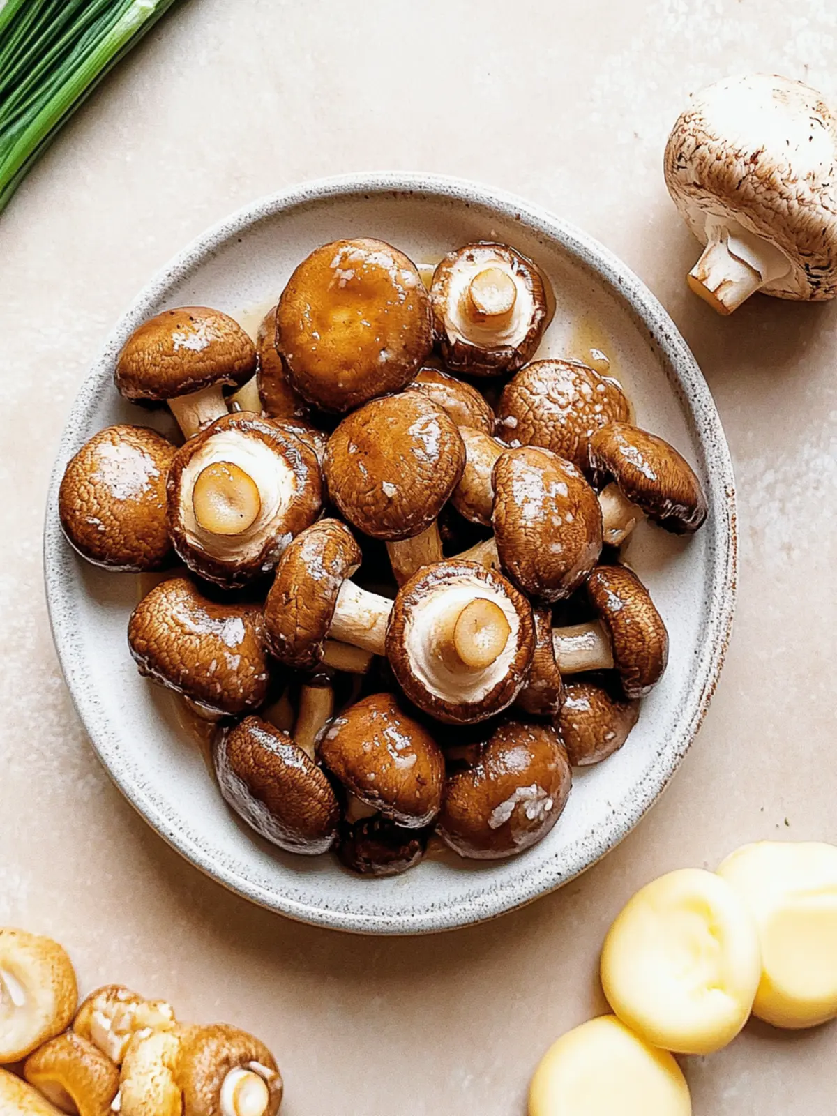 Garlic Butter Miso Mushrooms