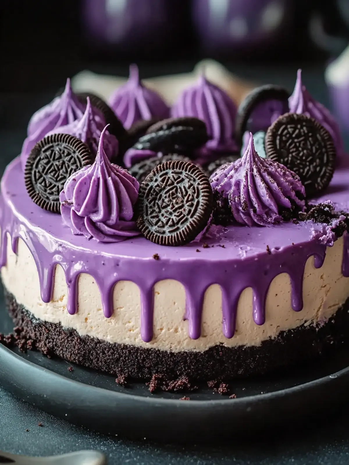 Ube Oreo Cheesecake Recipe