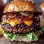 Savory Burger with Sweet Caramelized Onion Jam Recipe