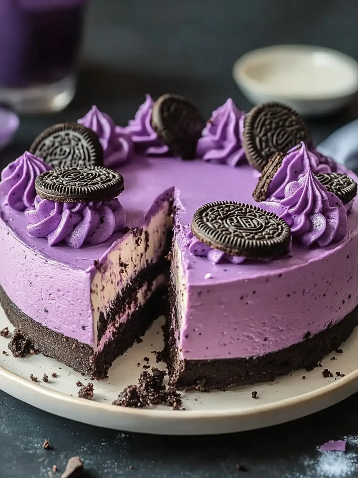 Ube Oreo Cheesecake Recipe