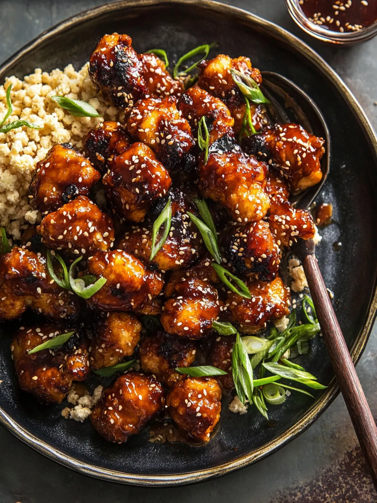 Sheet Pan Korean Popcorn Chicken.