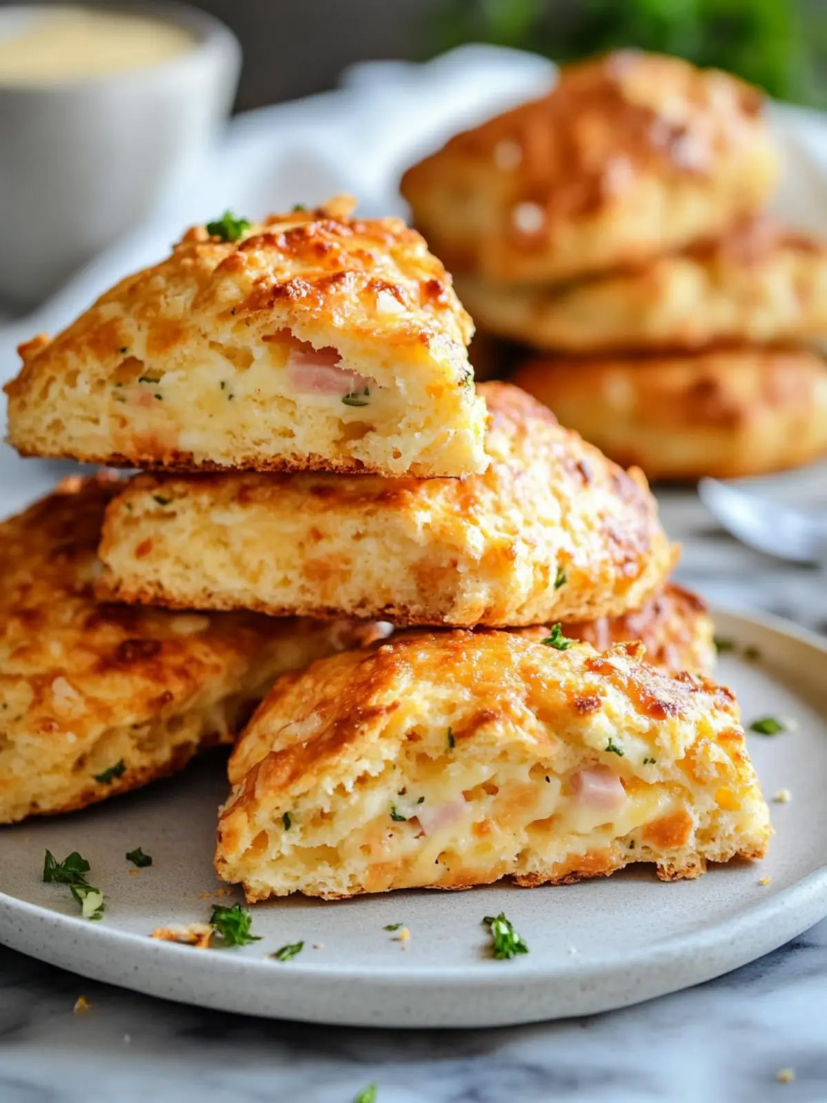 Ham and Cheese Scones