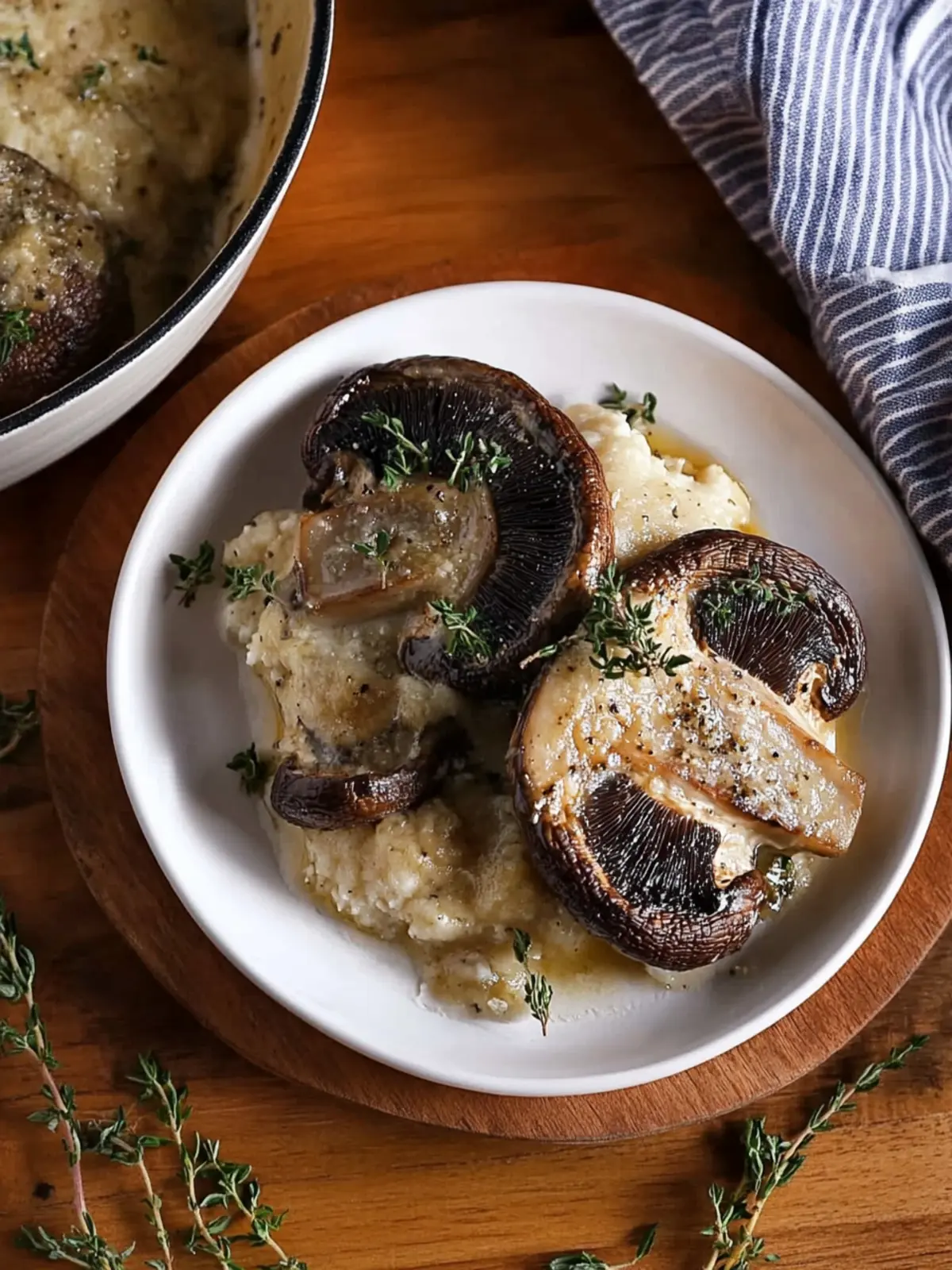 Scalloped Portobello Mushrooms