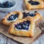Puff Pastry Danish with Blueberries and Cream Cheese
