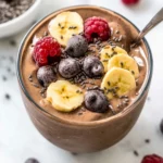 Blended Peanut Butter Chocolate Chia Seed Pudding