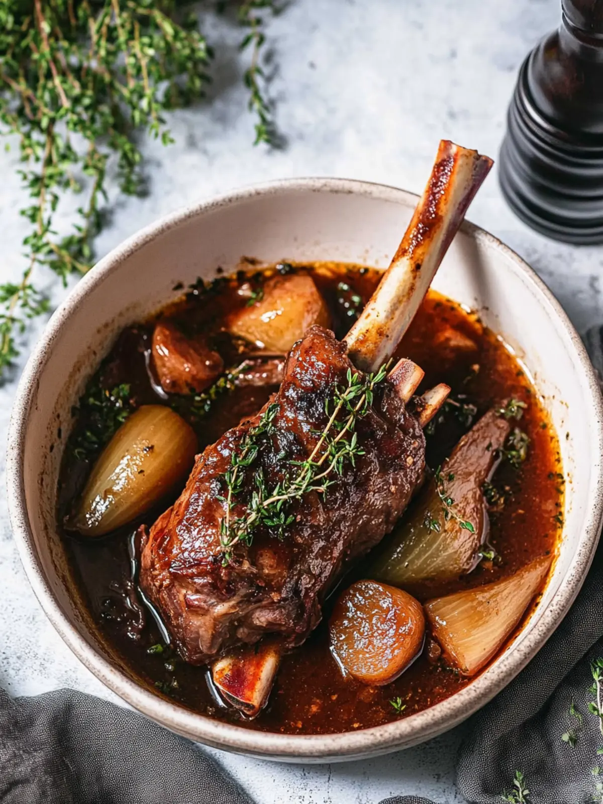 Oven Braised Lamb Shanks
