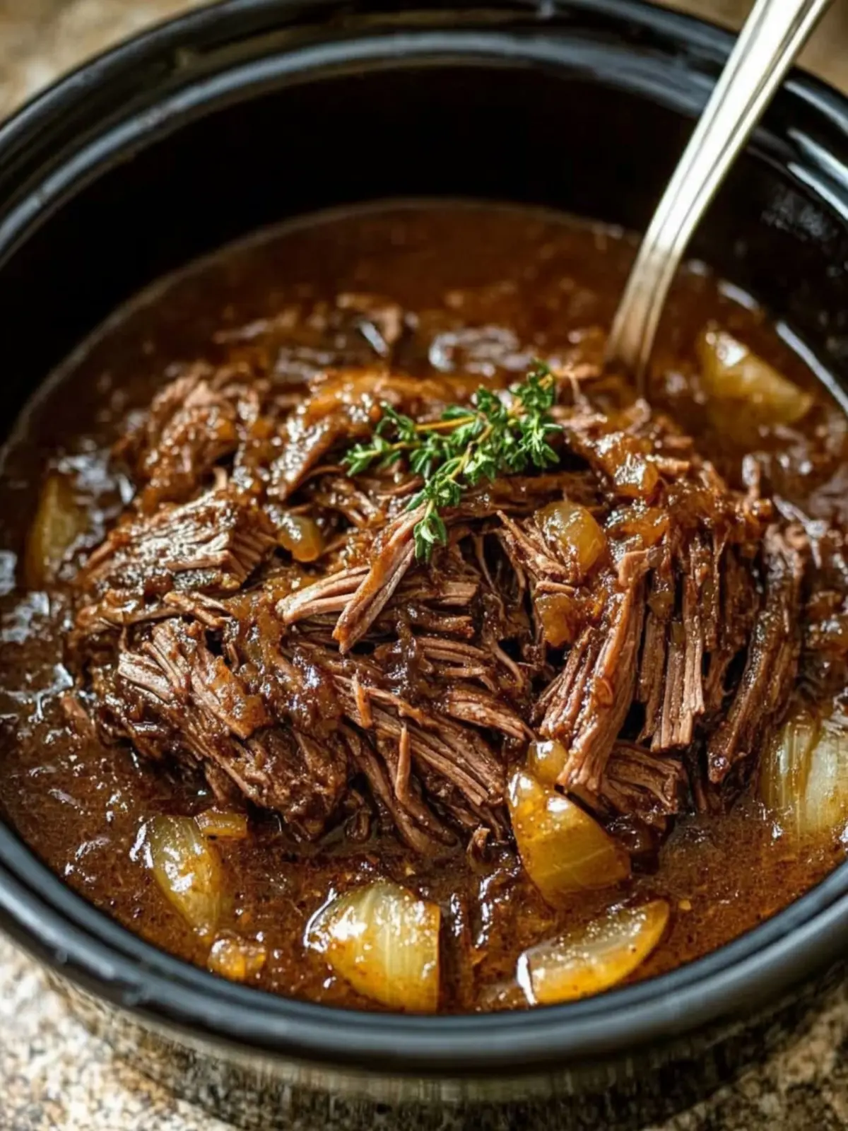 Slow Cooker French Onion Chuck Roast