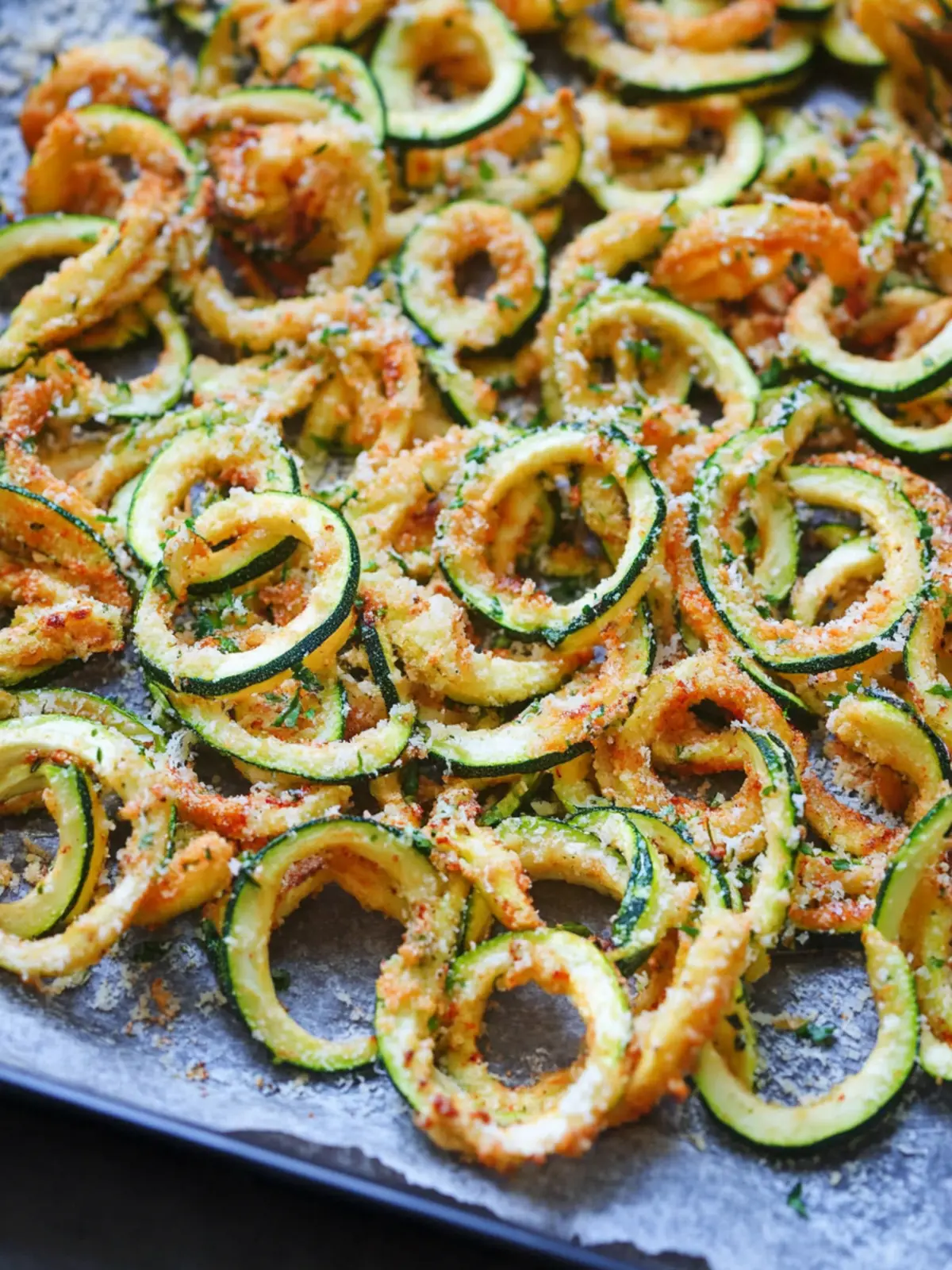 Seasoned Zucchini Curly Fries