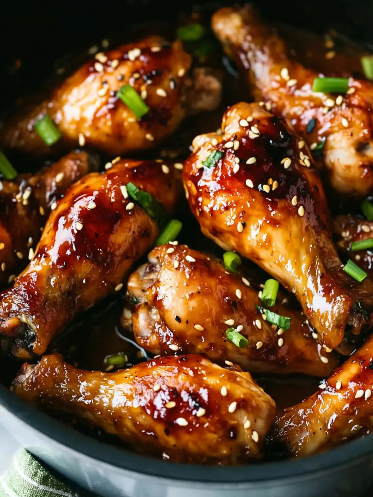 Slow Cooker Asian Glazed Chicken Drumsticks
