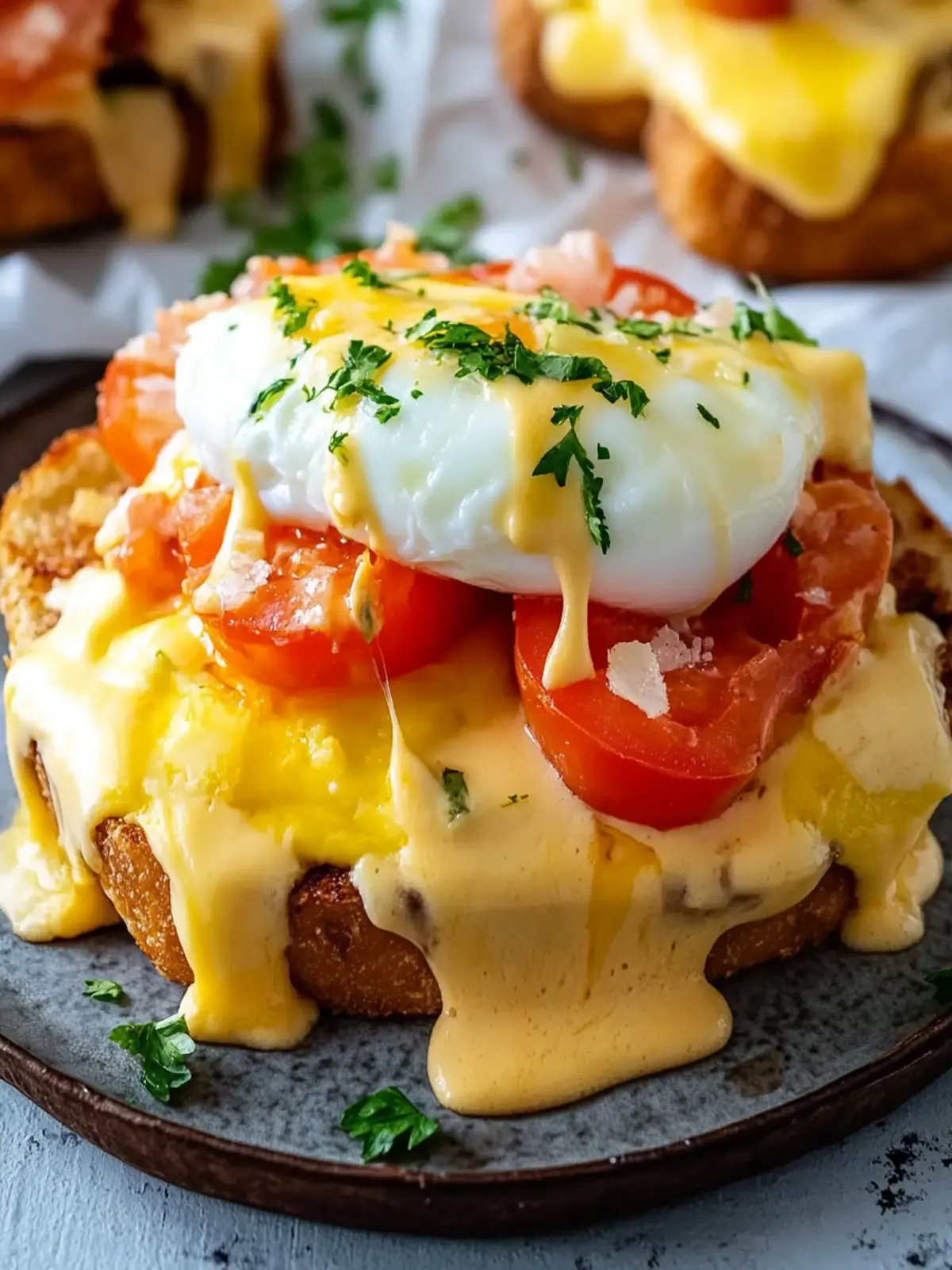 Breakfast Grilled Cheese Eggs Benedict