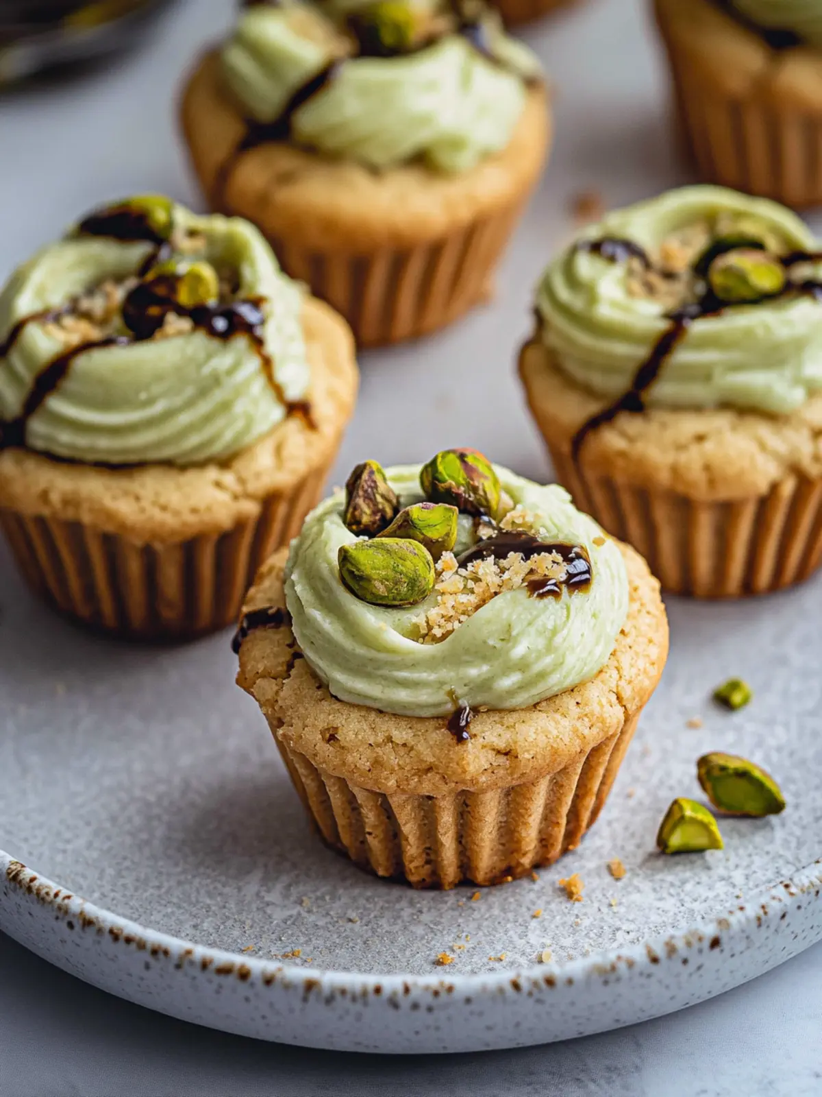 Pistachio Cream Cookie Cups