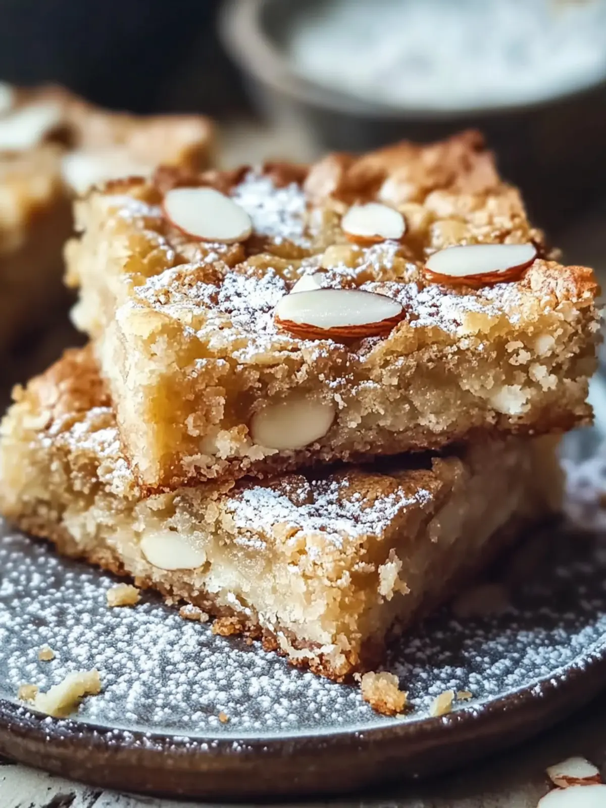 Almond Croissant Blondies