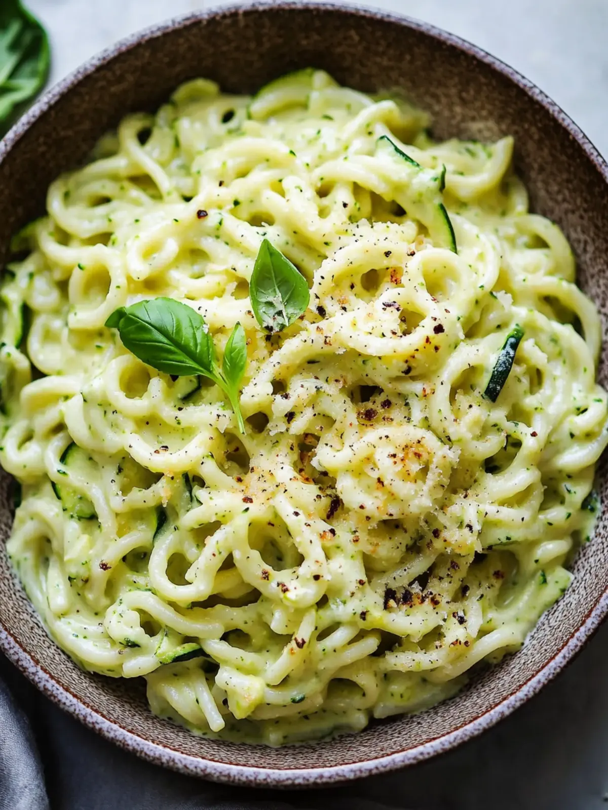 Creamy Zucchini Pasta