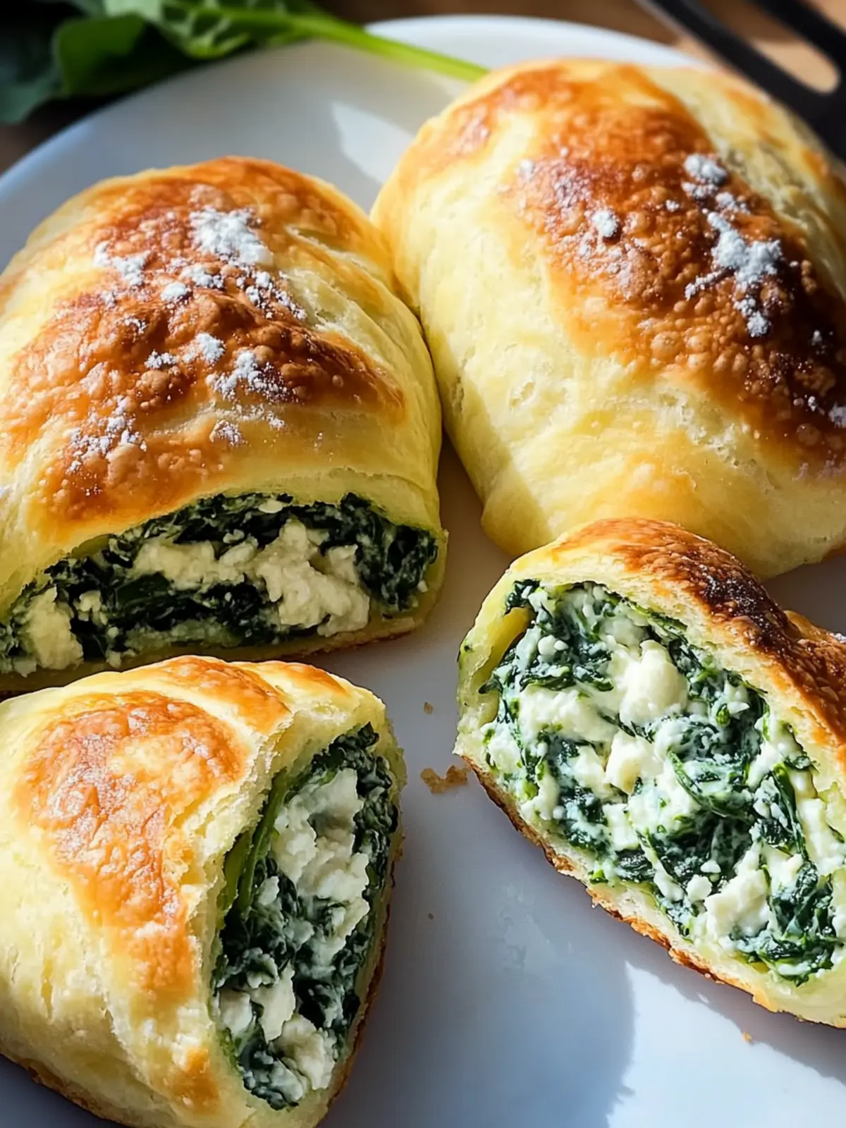 Spinach Cottage Cheese Flagels