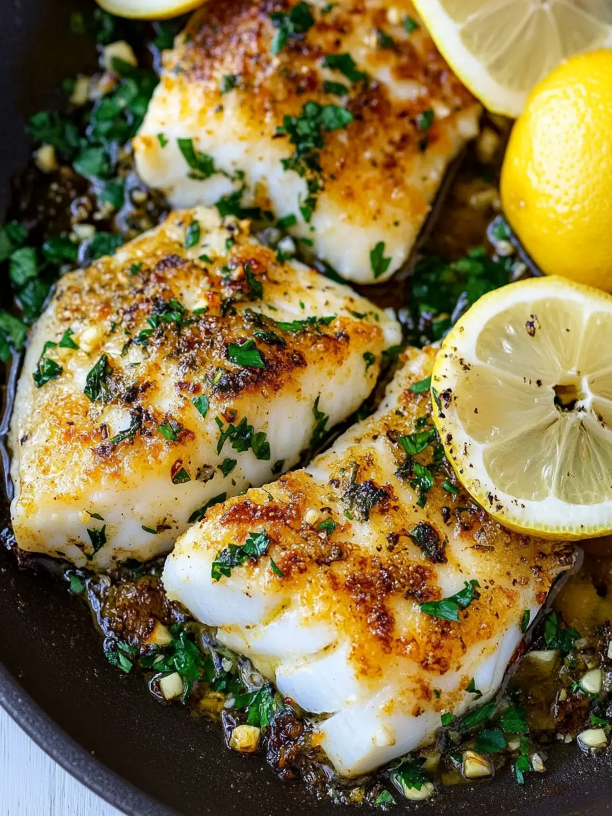 Baked Cod Recipe with Lemon and Garlic
