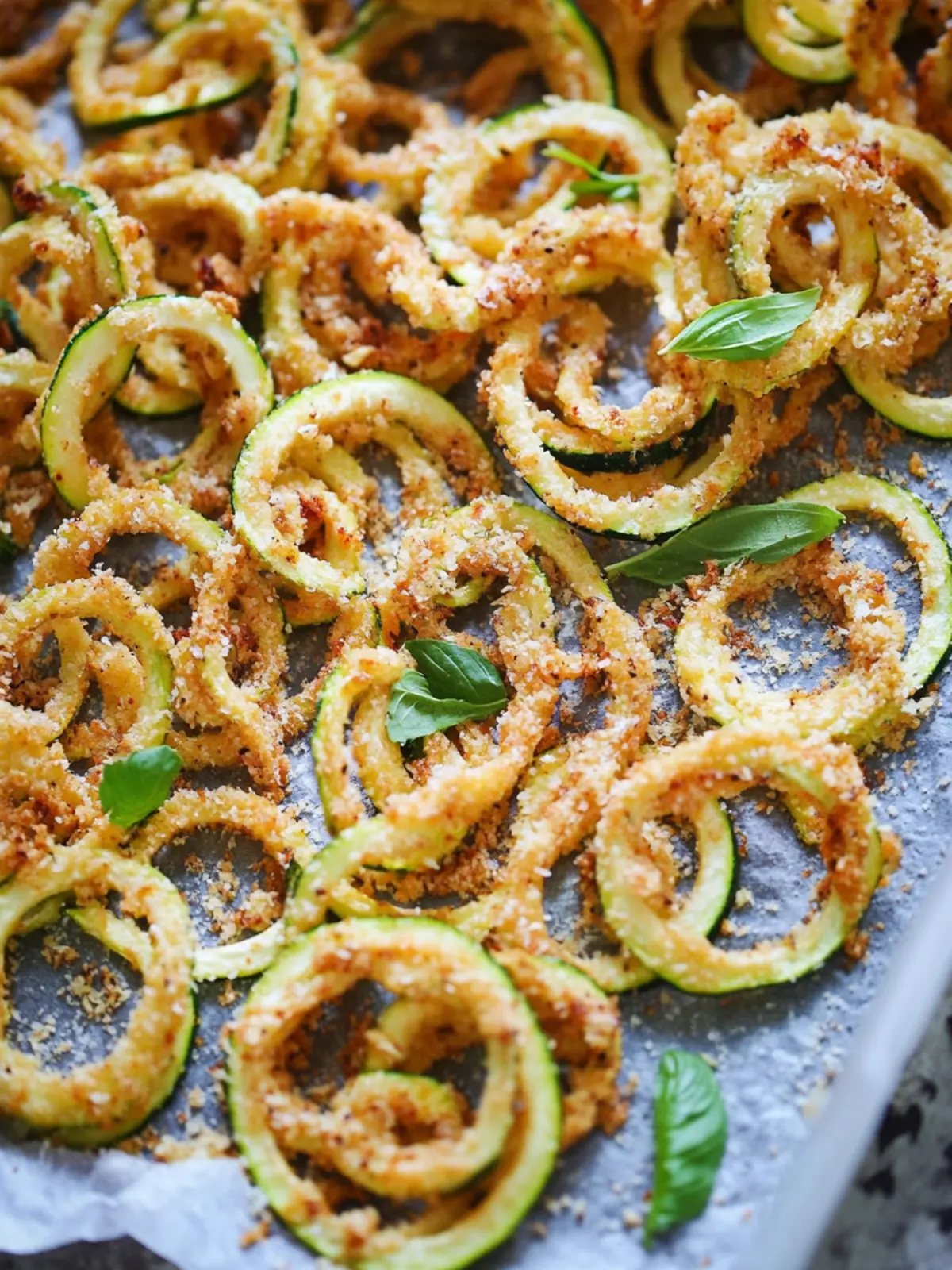 Seasoned Zucchini Curly Fries